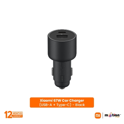 Picture of Xiaomi 67W Car Charger (USB-A + Type-C) - Black