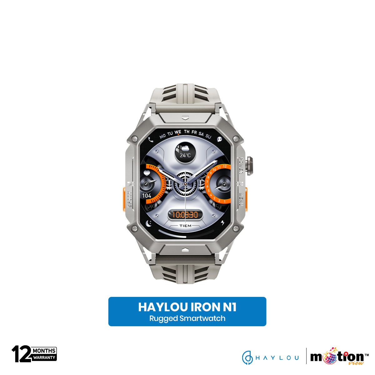 Picture of Haylou IRON N1 2.13" AMOLED DisplayWith 5ATM Waterproofrugged Smart Watch
