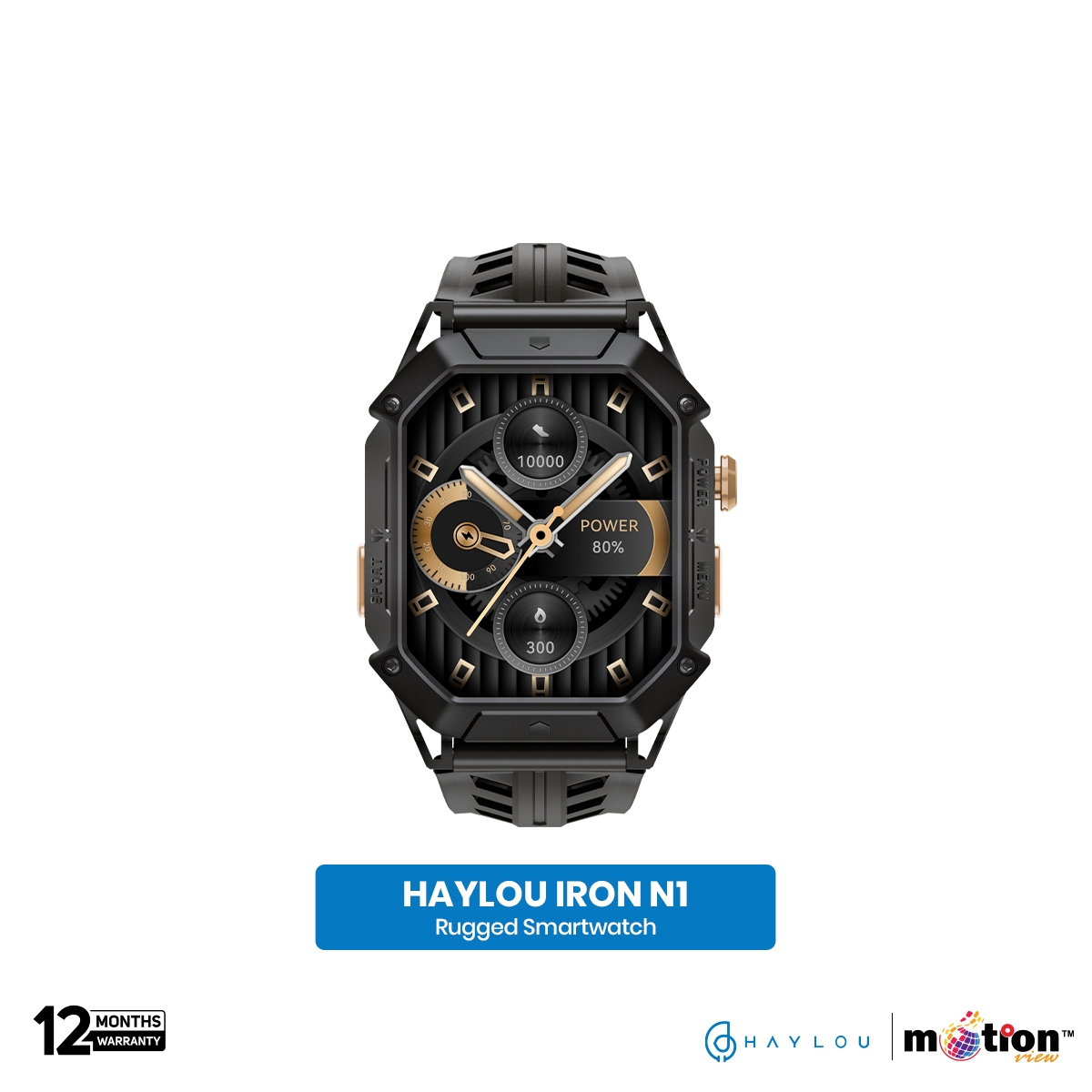 Picture of Haylou IRON N1 2.13" AMOLED DisplayWith 5ATM Waterproofrugged Smart Watch