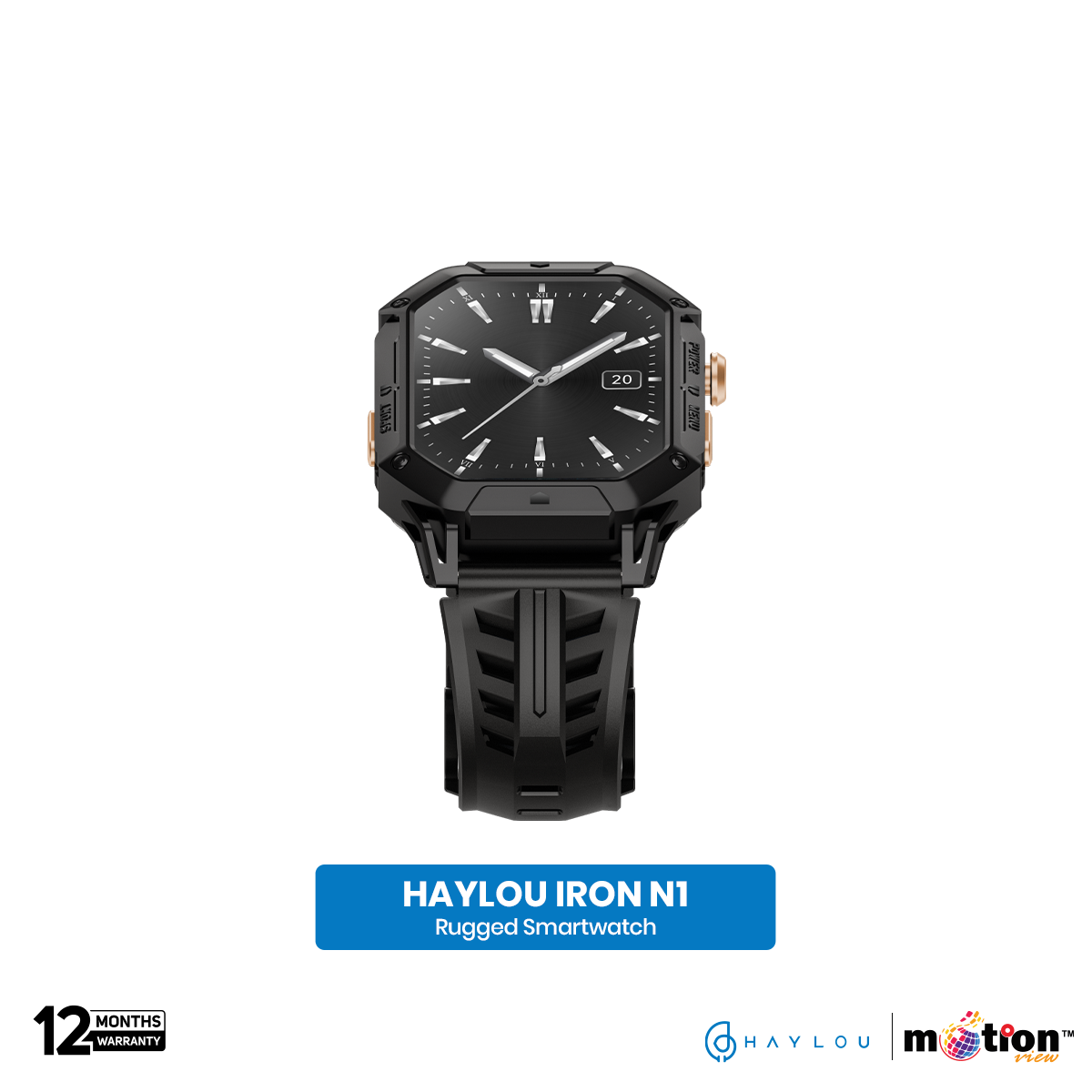 Picture of Haylou IRON N1 2.13" AMOLED DisplayWith 5ATM Waterproofrugged Smart Watch