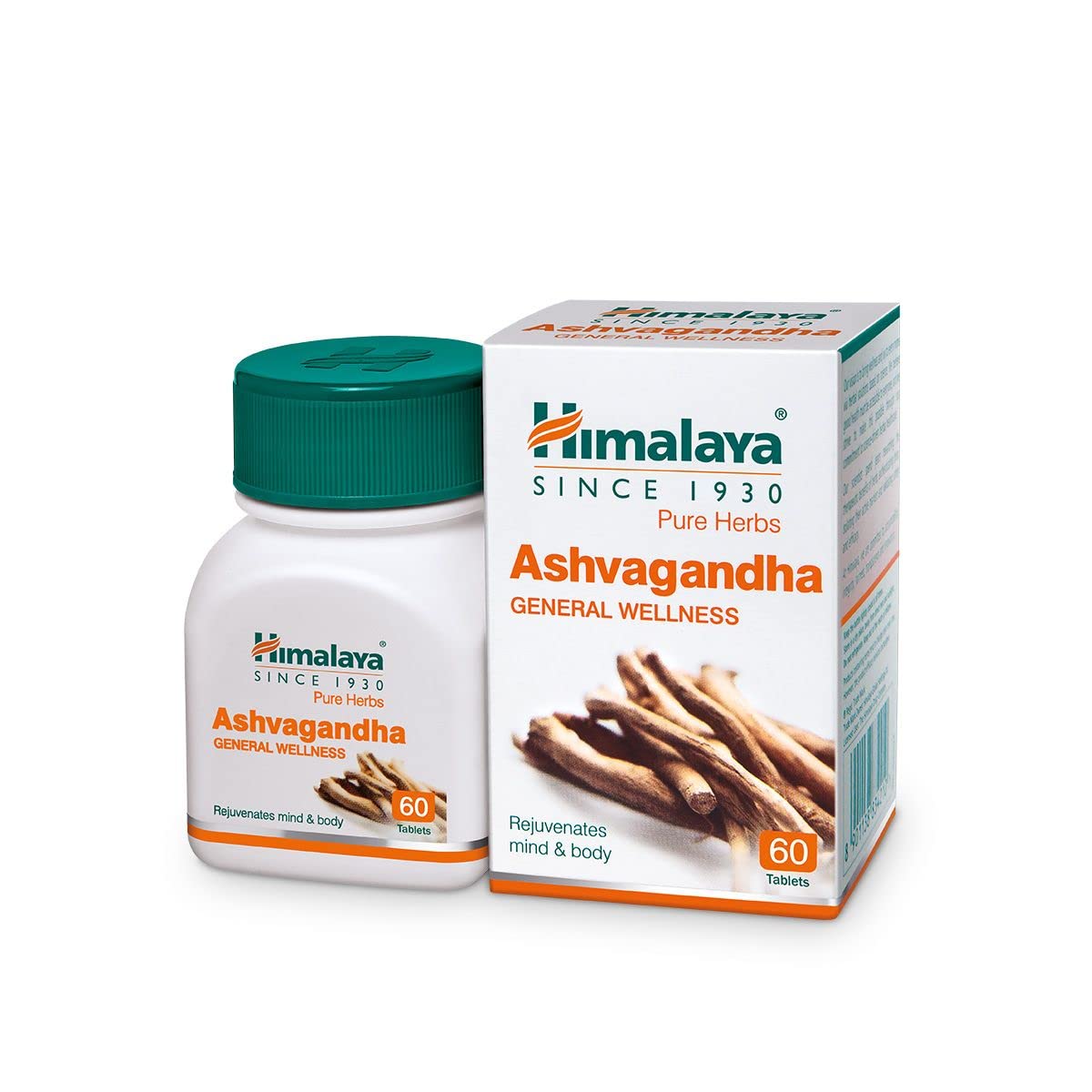 Picture of Ashvagandha General Wellness Tablets | Stress Relief | Rejuvenates Mind & Body - 60 Tablets