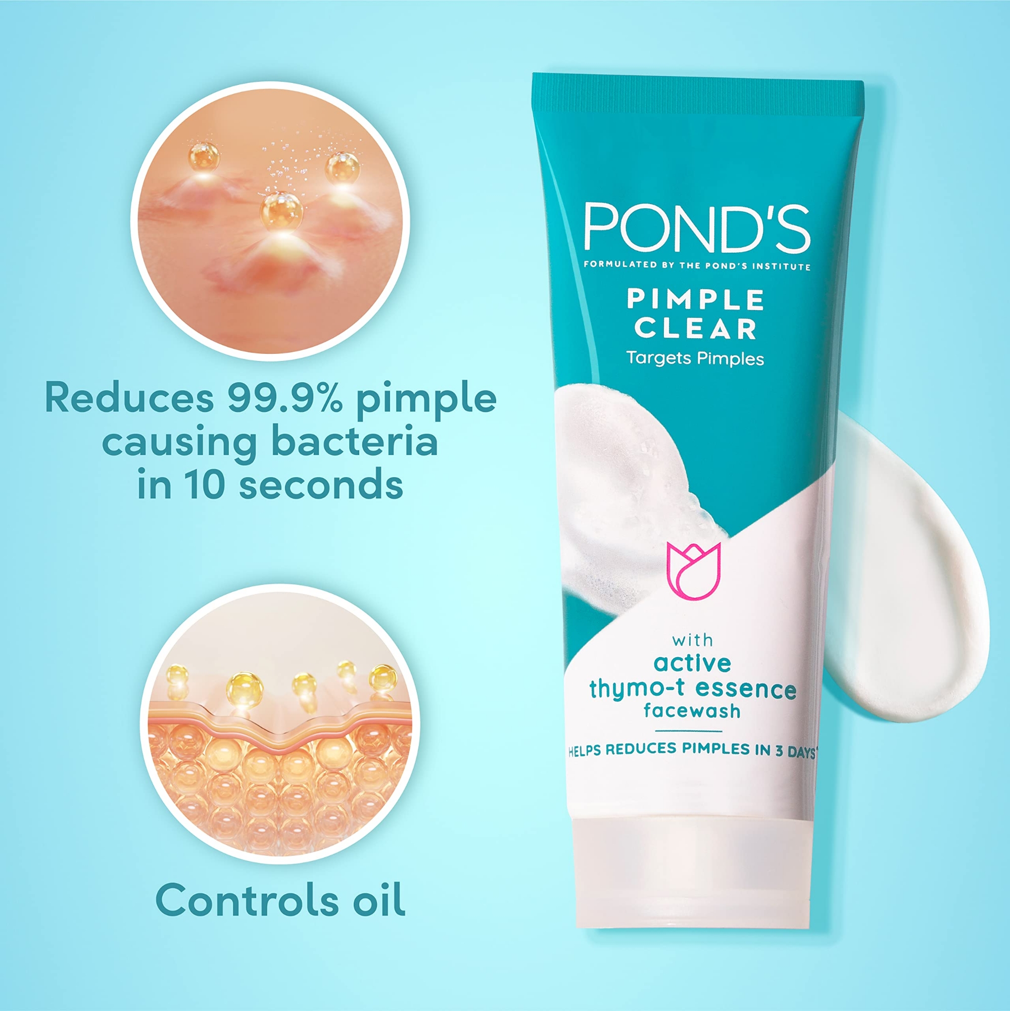 Picture of International Indonesian product POND,S ACNE SOLUTION face wash used for male/female -100 gm