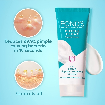Picture of International Indonesian product POND,S ACNE SOLUTION face wash used for male/female -100 gm