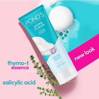 Picture of International Indonesian product POND,S ACNE SOLUTION face wash used for male/female -100 gm