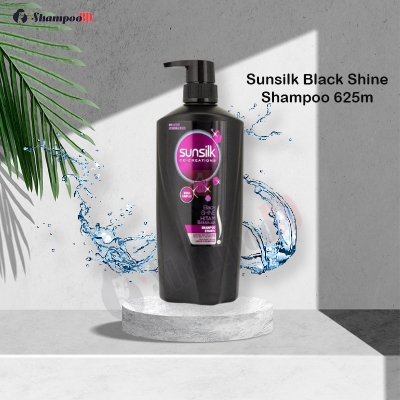 Picture of International Thailand product hair care product Sunsilk shampoo Black SHINE HITAM Bersinar used for male/ female - 625 ml
