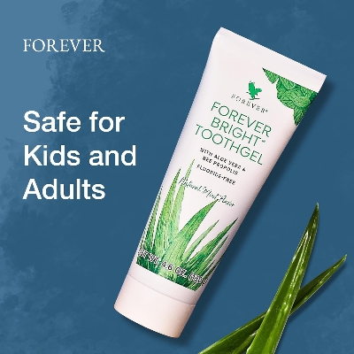 Picture of Forever Living - Forever Bright Toothgel - Fluoride-Free Aloe Vera Gel with Bee Propolis -Peppermint-Spearmint Flavor - Dental Care - 4.6oz130G