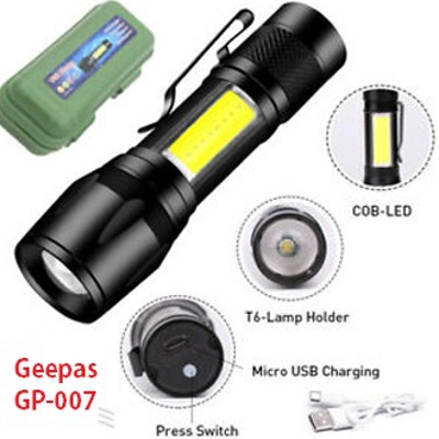 Picture of Geepas GP-009 Rechargeable Portable LED Flashlight