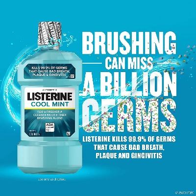 Picture of Listerine Cool Mint Antiseptic Mouthwash 250 ml(India)