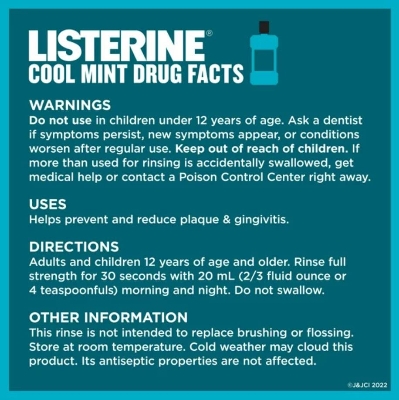 Picture of Listerine Cool Mint Antiseptic Mouthwash 250 ml(Thailand)
