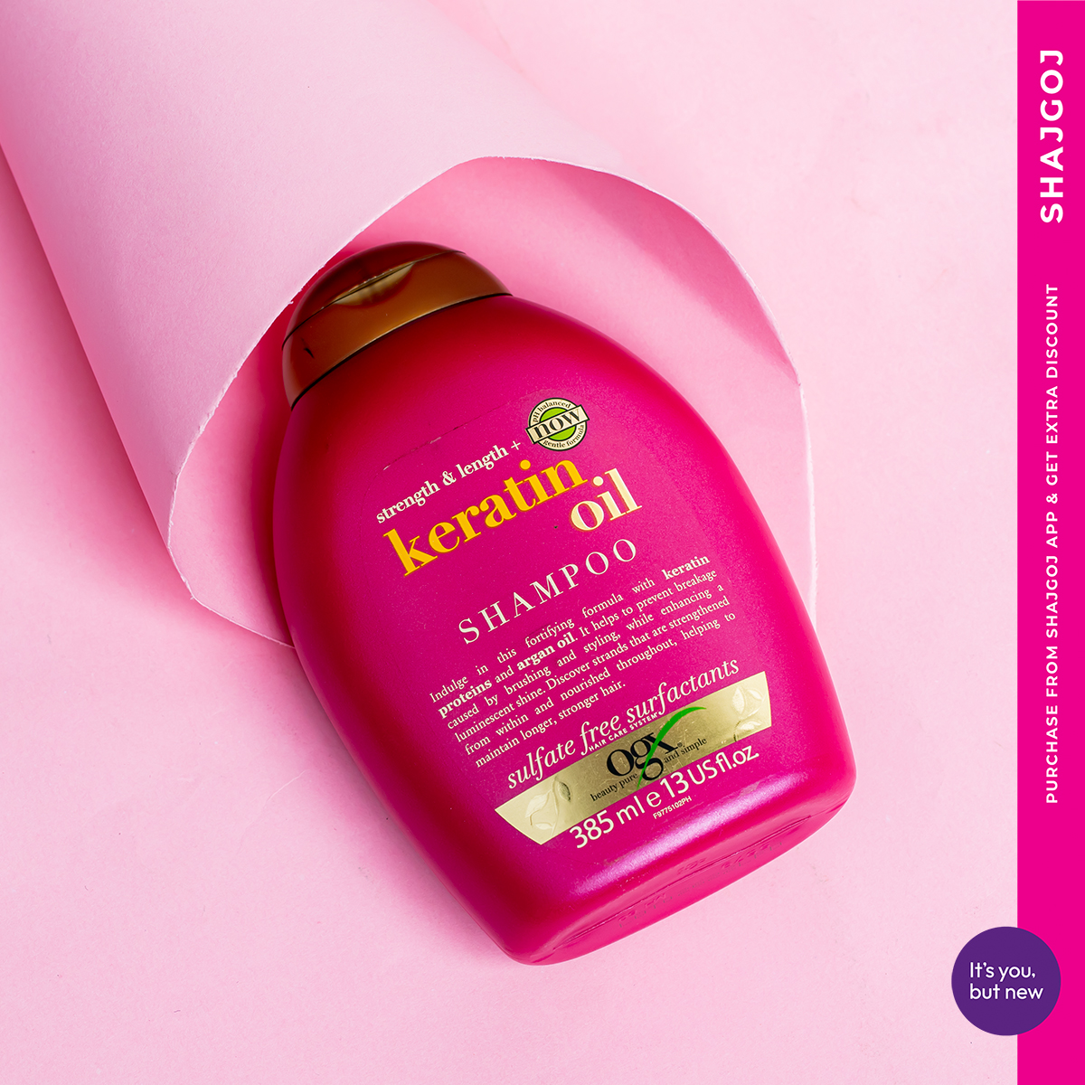 Picture of OGX Keratin Oil Shampoo Size: 385ml