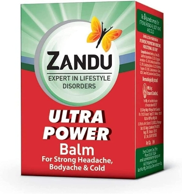 Picture of Zandu Balm Ultra Power - 8 ml. Ayurvedic remedy for strong Headache, Body Ache, Cold