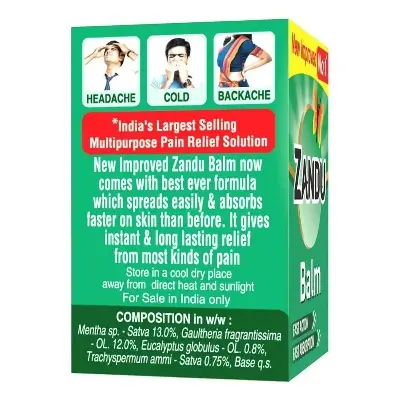 Picture of Zandu Long-Lasting Relief Zandu Balm (8 ml)