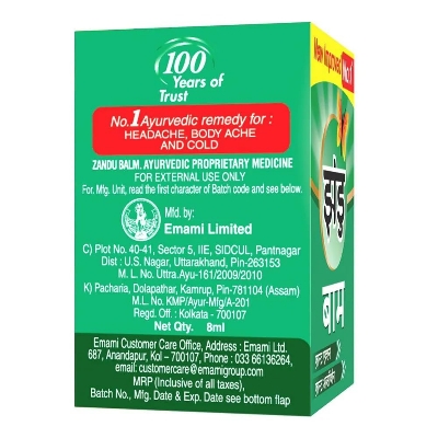 Picture of Zandu Long-Lasting Relief Zandu Balm (8 ml)