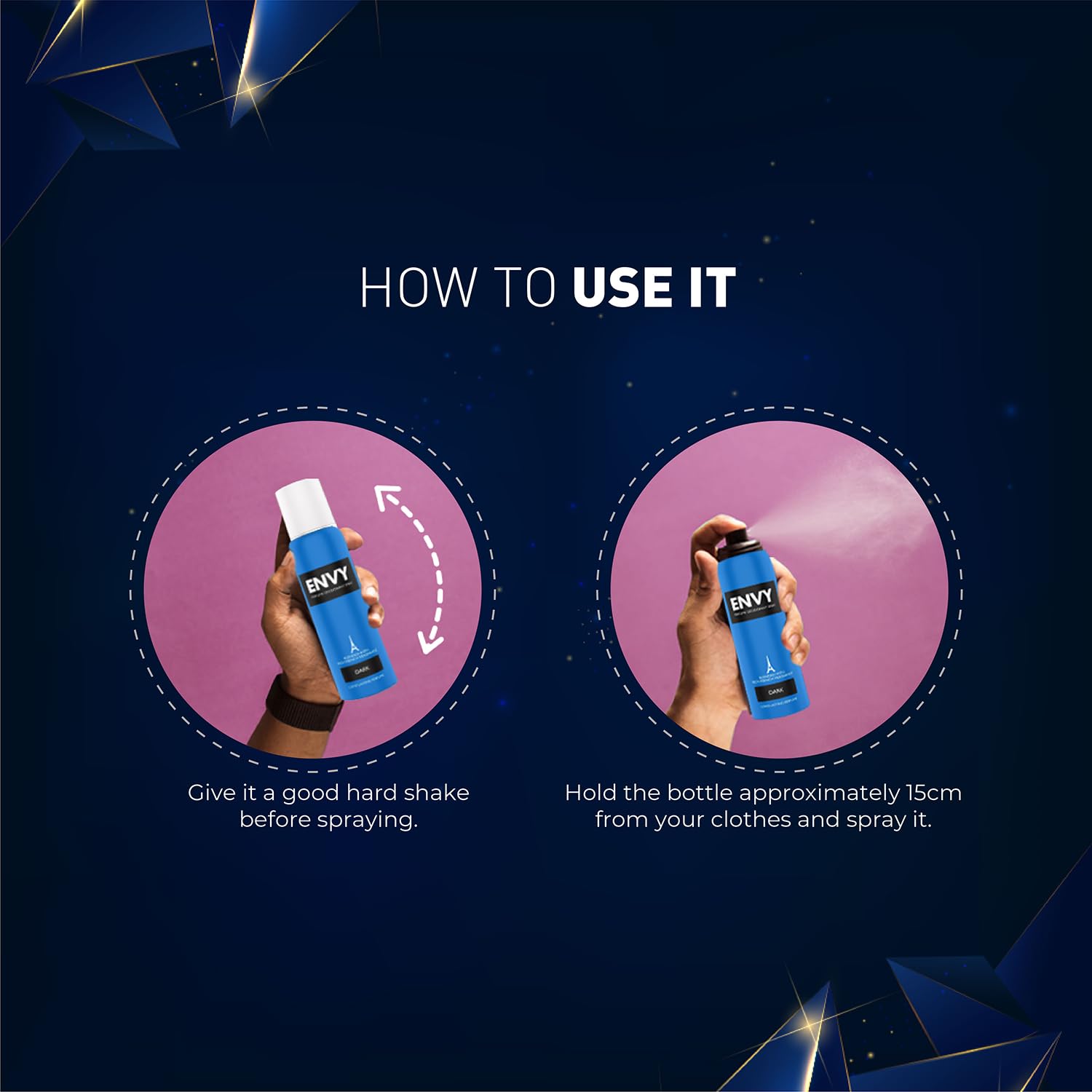 Picture of ENVY Dark Deodorant - 140ML | Long Lasting Deo Spray For Men