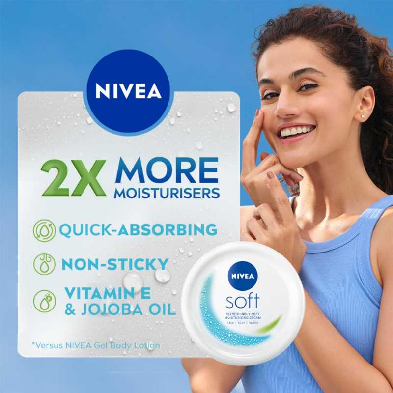 Picture of International Body MOISTURIZER Nivea Soft Cream for male/female - 100 ml