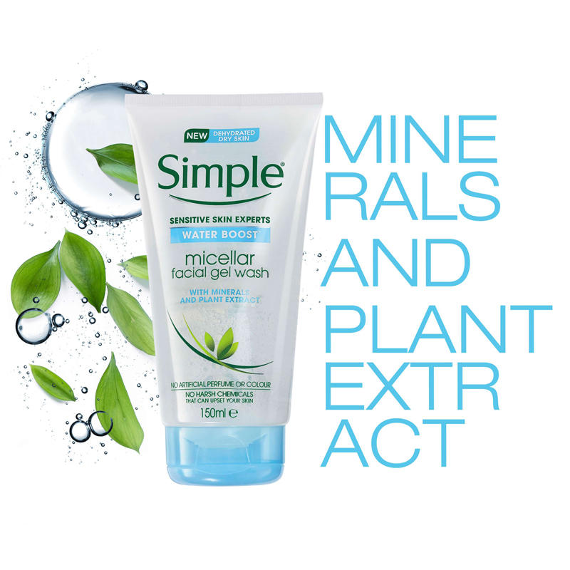 Picture of Simple Water Boost Micellar Facial Gel Wash Size: 150ml