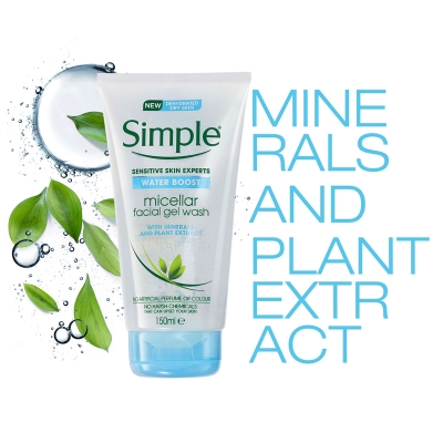 Picture of Simple Water Boost Micellar Facial Gel Wash Size: 150ml