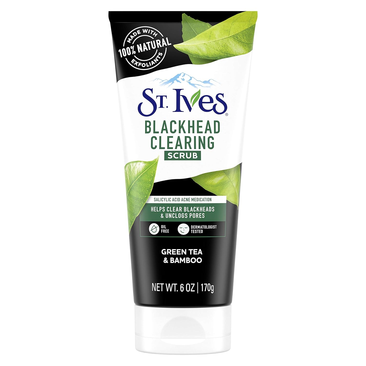 Picture of St. Ives Blackhead Clearing Face Scrub, Green Tea, 6 oz 170g