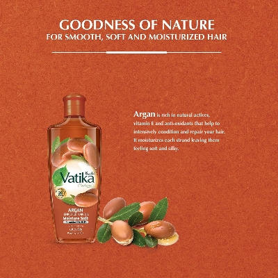 Picture of Vatika ARGAN ENNICHED Hair Oil Moisture Soft  200 ml
