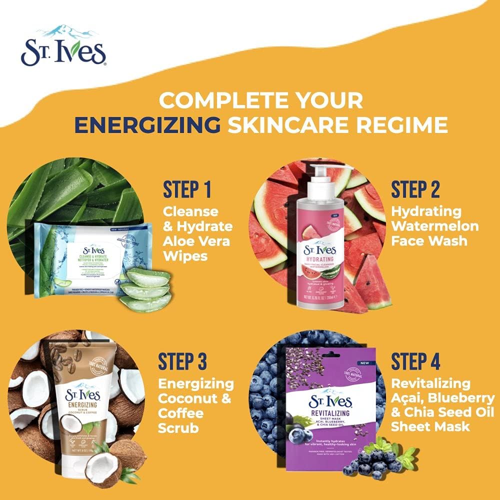 Picture of St. Ives Coconut & Coffee Energising Face Scrub, 170 gm