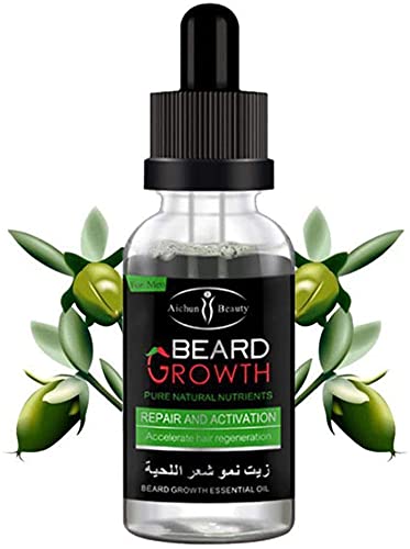 Picture of AICHUN BEAUTY Beard Oil Mustache Hair Pure Natural Nutrients Skin Cleansing Vitamins Grapefruit Seed Oil Ginger Andrea Hair 30ml