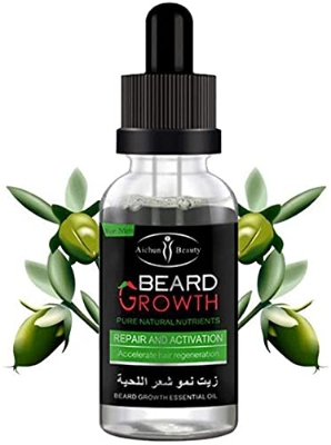 Picture of AICHUN BEAUTY Beard Oil Mustache Hair Pure Natural Nutrients Skin Cleansing Vitamins Grapefruit Seed Oil Ginger Andrea Hair 30ml