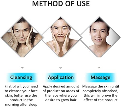 Picture of AICHUN BEAUTY Beard Oil Mustache Hair Pure Natural Nutrients Skin Cleansing Vitamins Grapefruit Seed Oil Ginger Andrea Hair 30ml