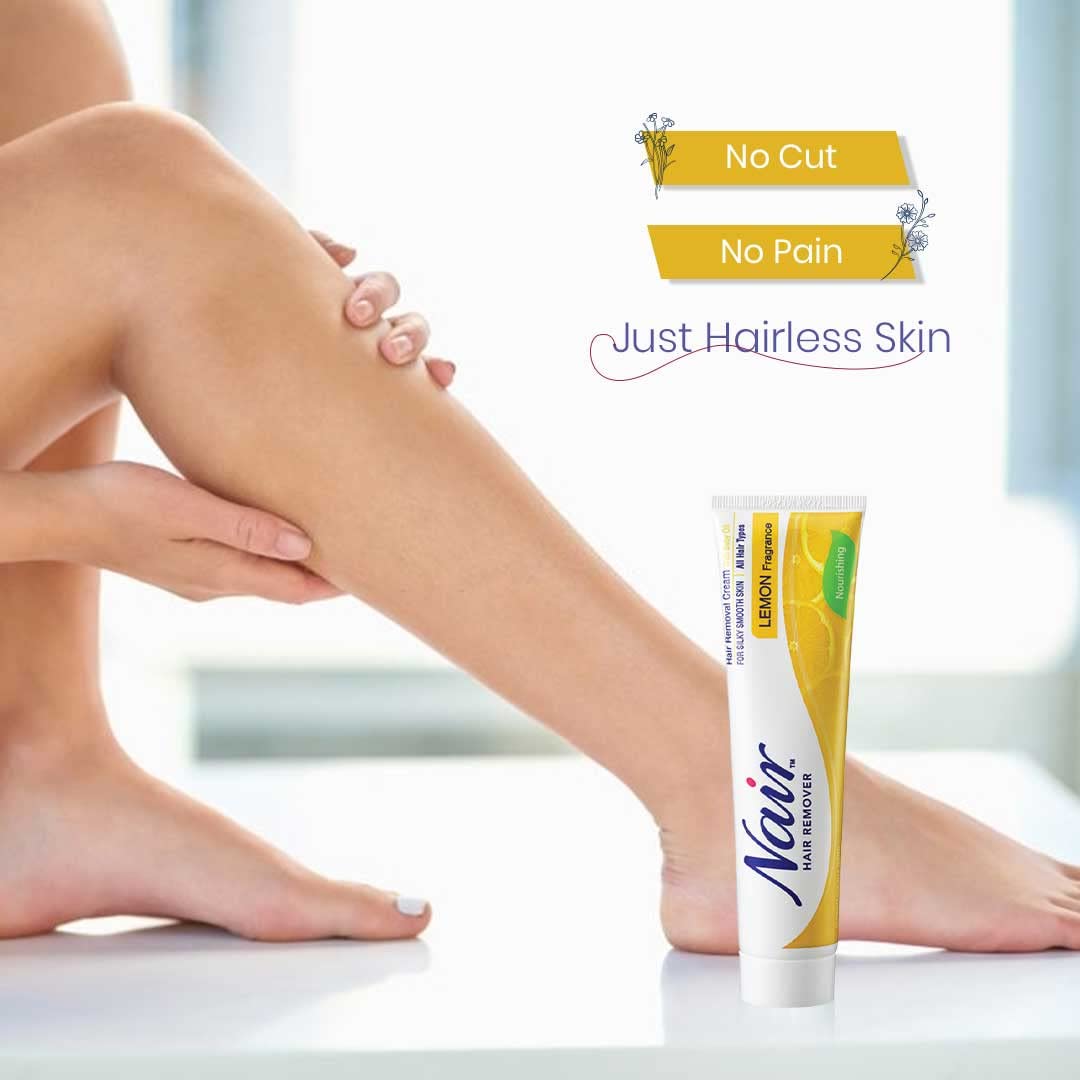 Picture of PITTIE Women Nair Lemon Cream 110 Gm-At Home Hair Removal, Dermatologist Tested, 100% Safe And Effective