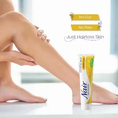 Picture of PITTIE Women Nair Lemon Cream 110 Gm-At Home Hair Removal, Dermatologist Tested, 100% Safe And Effective