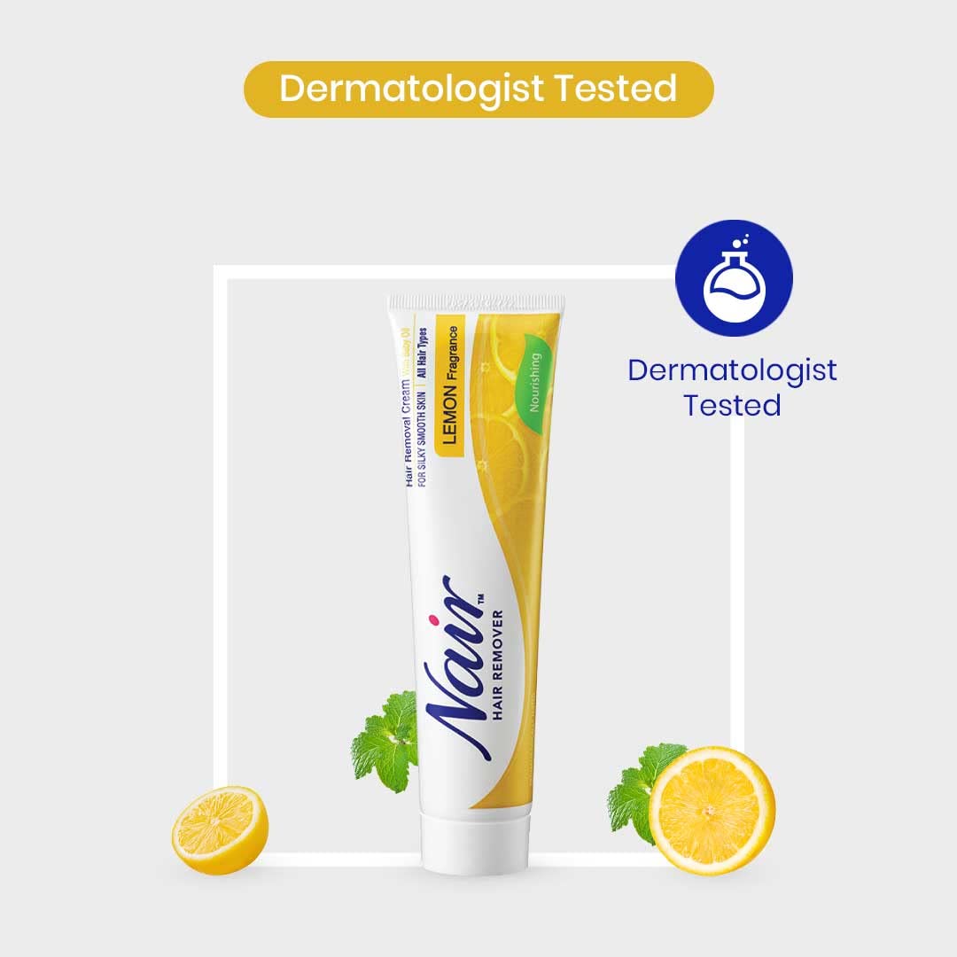 Picture of PITTIE Women Nair Lemon Cream 110 Gm-At Home Hair Removal, Dermatologist Tested, 100% Safe And Effective