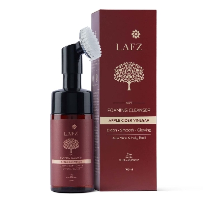 Picture of Lafz Apple Cider Vinegar Foaming Face Wash With Built-In Deep Cleansing Brush For Men & Women, 100 ml