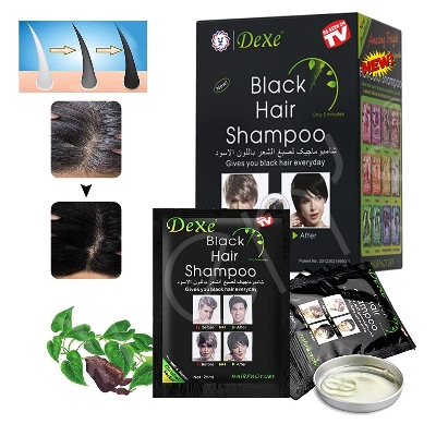 Picture of Natural Cream Dexe Black Hair Color Shampoo And Dye