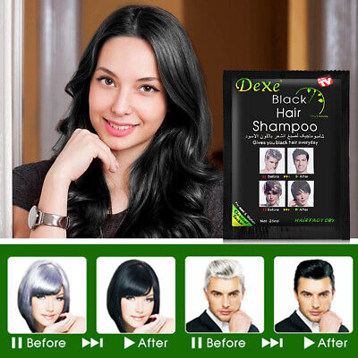 Picture of Natural Cream Dexe Black Hair Color Shampoo And Dye