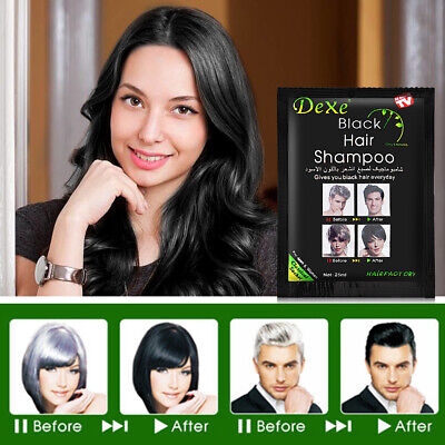 Picture of Natural Cream Dexe Black Hair Color Shampoo And Dye