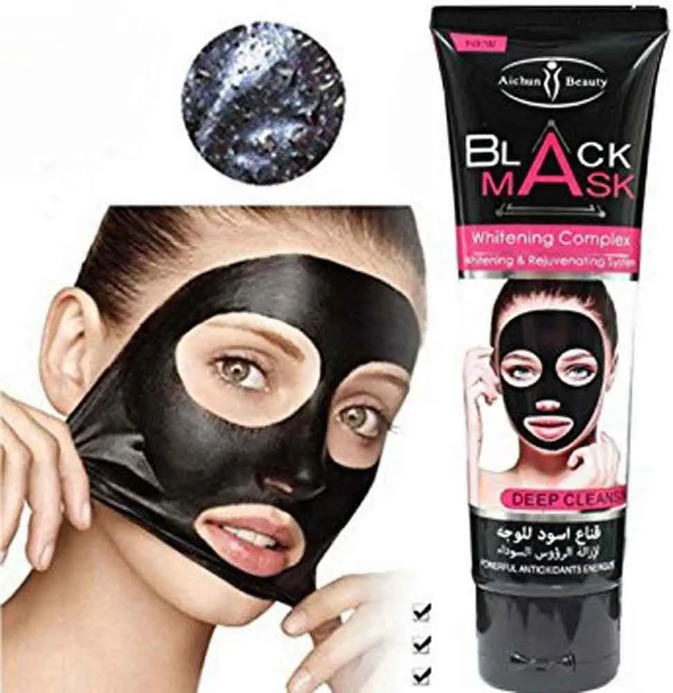 Picture of AICHUN BEAUTY Whitening Complex Black Mask Remove Blackhead Deep Cleansing Pilaten Blackhead Remover Purifying Peel Face Mask 120ml