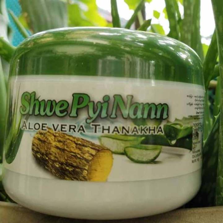 Picture of Shwe Pyi Nann Natural Whitening Thanakha Powder + Aloe vera -140g -Myanmar Product