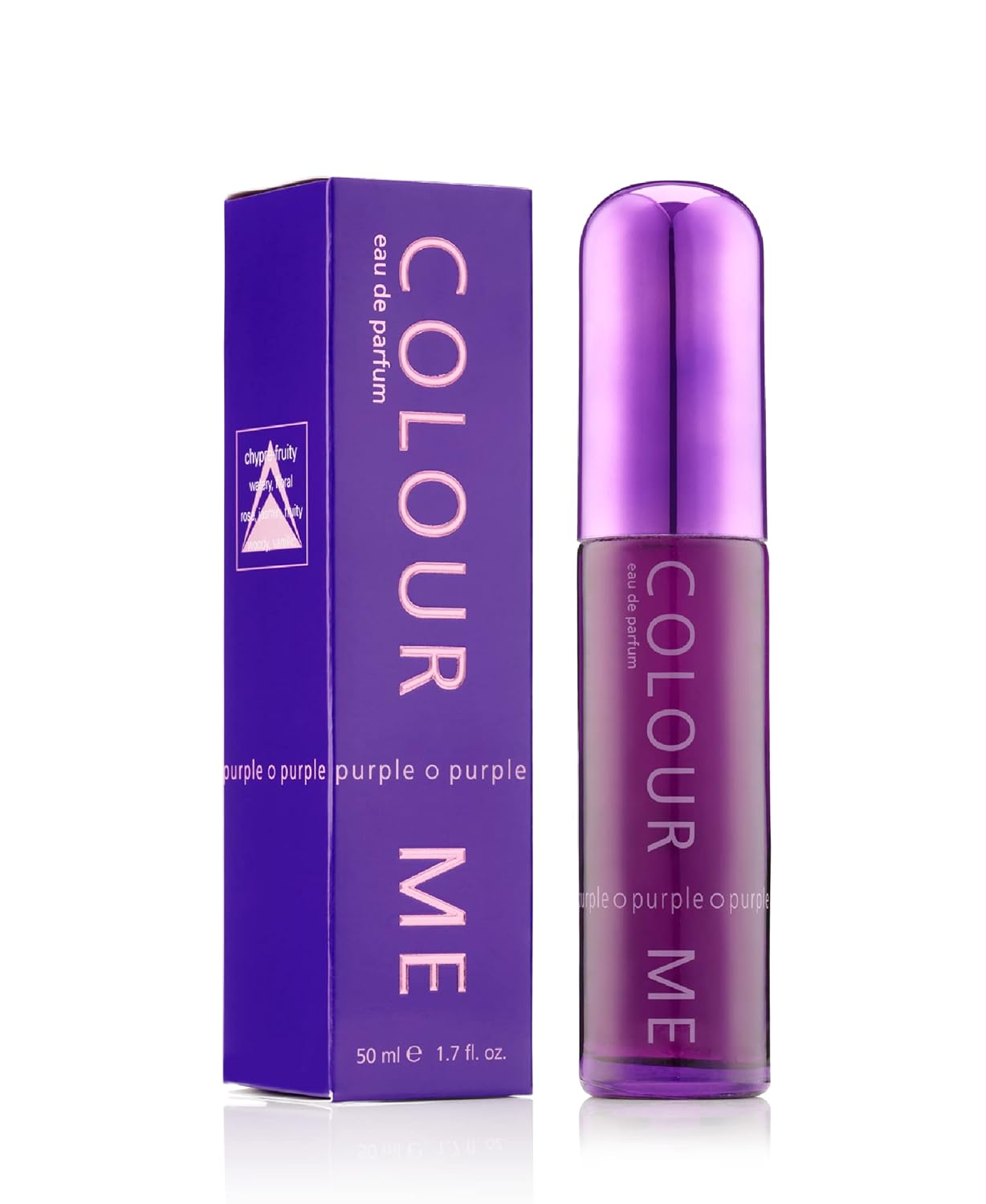 Picture of COLOUR ME Purple by Milton-Lloyd - Perfume for Women - Chypre Fruity Scent - Bergamot and Watermelon Notes - Blended with Rose, Patchouli, and Jasmine - for Elegant Ladies - 1.7 oz EDP Spray 100ml