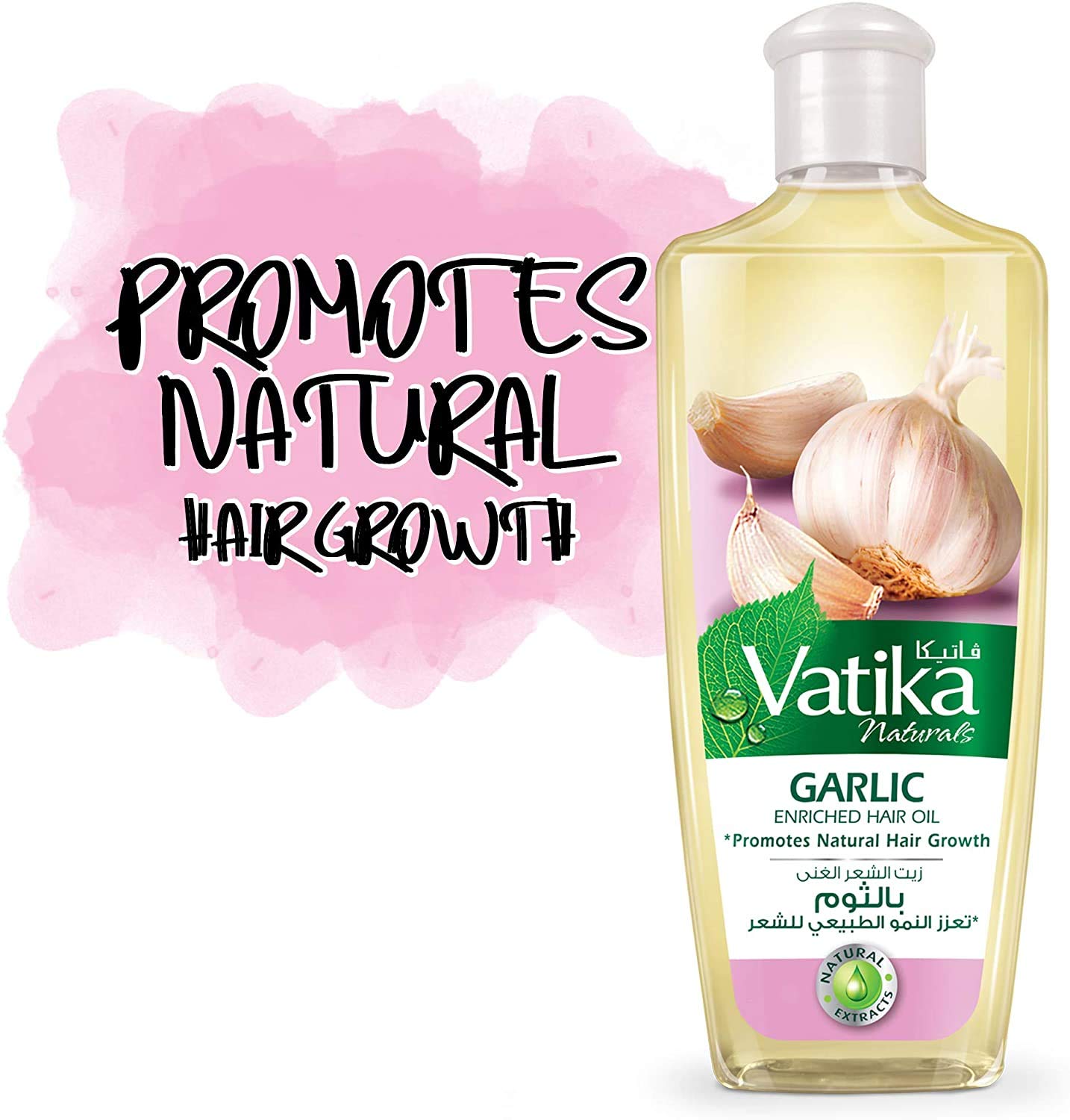 Picture of UAE product Hair care Vatika Dabur Garlic Enriched Hair Oil For Hair Growth (300 Ml)