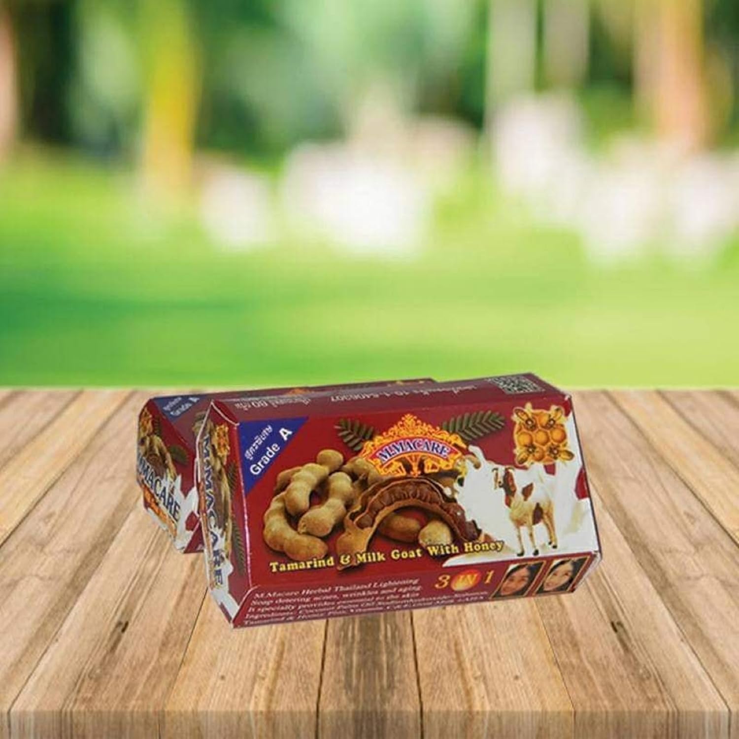 Picture of M.MACARE Tamarind and Milk Goat with Honey Fairness Herbal Soap 80 g