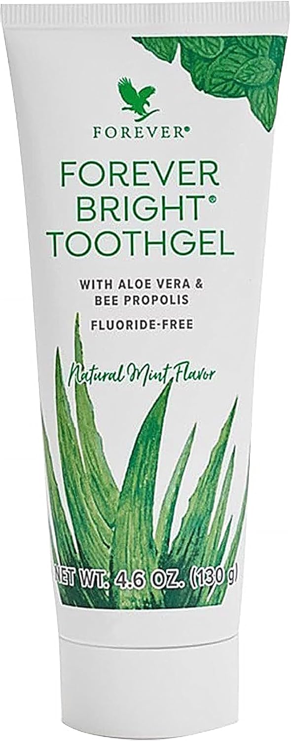 Picture of Forever Living - Forever Bright Toothgel - Fluoride-Free Aloe Vera Gel with Bee Propolis -Peppermint-Spearmint Flavor - Dental Care - 4.6oz (pack  Of 1)130 g