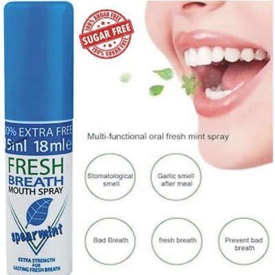 Picture of Fresh Breath Freshener Oral Spray - Spearmint Size: 18ml