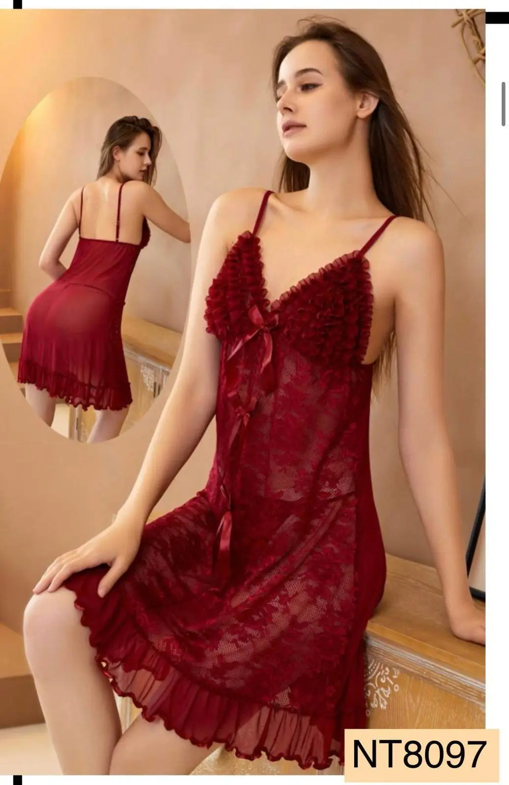 Picture of Women’s Chemises Sexy Lace Mini Babydoll Night Dress