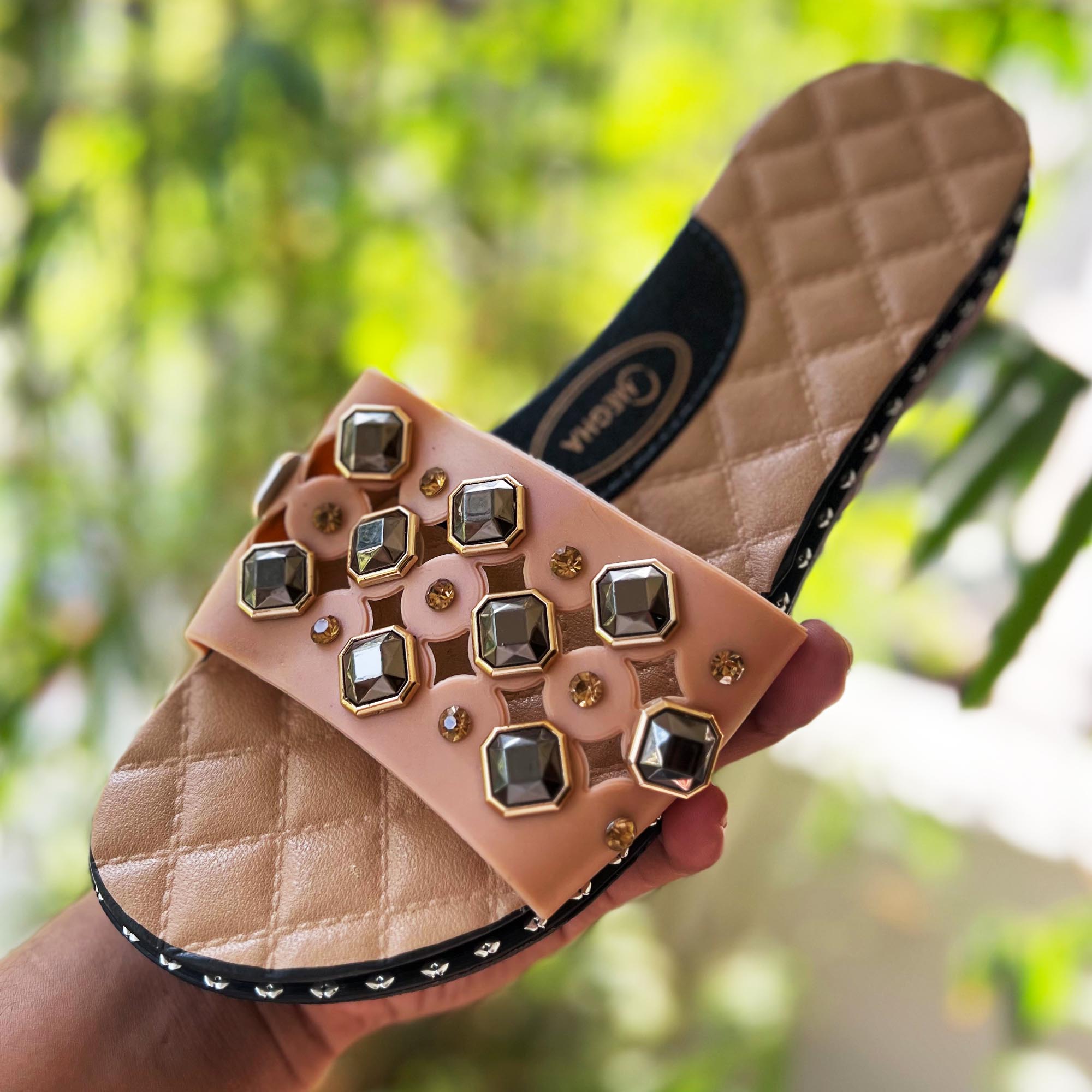 Picture of Slipper Room Slipper for Girls Stoned Design Cartoon Slipper High Quality