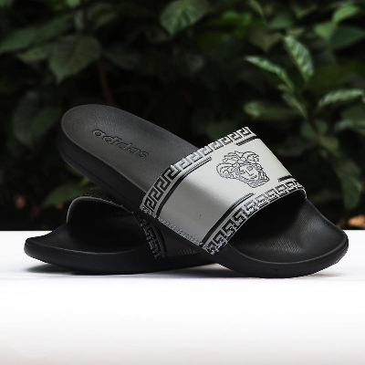 Picture of Eid Collection  Slides Slipper Addidas Lion Head Designed Grey - Slides For Men