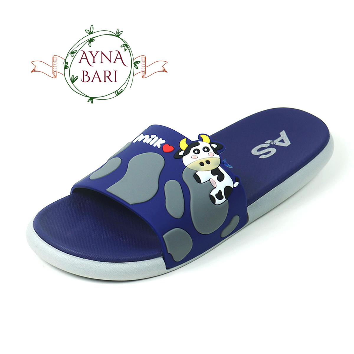 Picture of Slides Slipper Slippers Sandals High quality Product  New Collection Slides  Blue Milk (High Quality) Summer Slippers  Shoes  Graffiti  Open Toe Low Platform Flip Flops Outdoor Flat Beach Slides Sandals