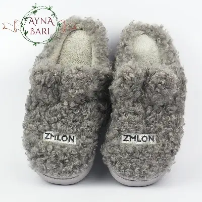 Picture of Indoor Warm Fleece Slippers | Room Slipper | Sheep Cotton slipper | Slipper for Girls |  Ladies Girls Cartoon Winter Soft Cozy Booties Non-slip Plush Slip-on Shoes | Room Slipper For Girls | New Collection | Posh Wool Slipper [Handicraft Shop]
