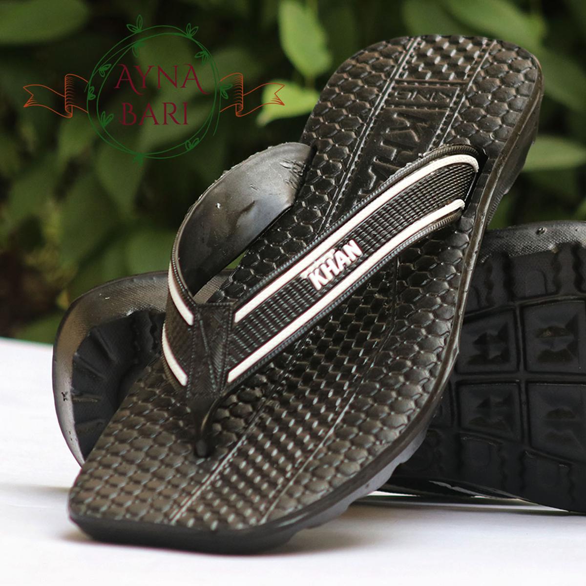 Picture of 2 belt slipper  Slipper for man  KHAN Sandal  Plastic Rubber sandal  Waterproofed slipper [Handicraft Shop] - Sandals For Men