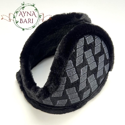 Picture of Winter Ear Muffs for Man and Woman  Foldable Earmuffs Ear Warmers Adjustable Knit Furry Fleece Ear Covers