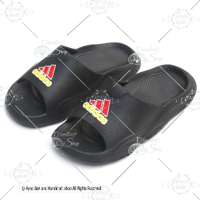 Picture of New Classic Fashionable Yeezy Slide BABAR ADIDASs BLACK Slippers for Boys and Girls  Designer Slipper Shoe  Slides for man  Slides for girls  Painted Slides  House Slipper  Room Slipper NEW Slides [Handicraft Shop]