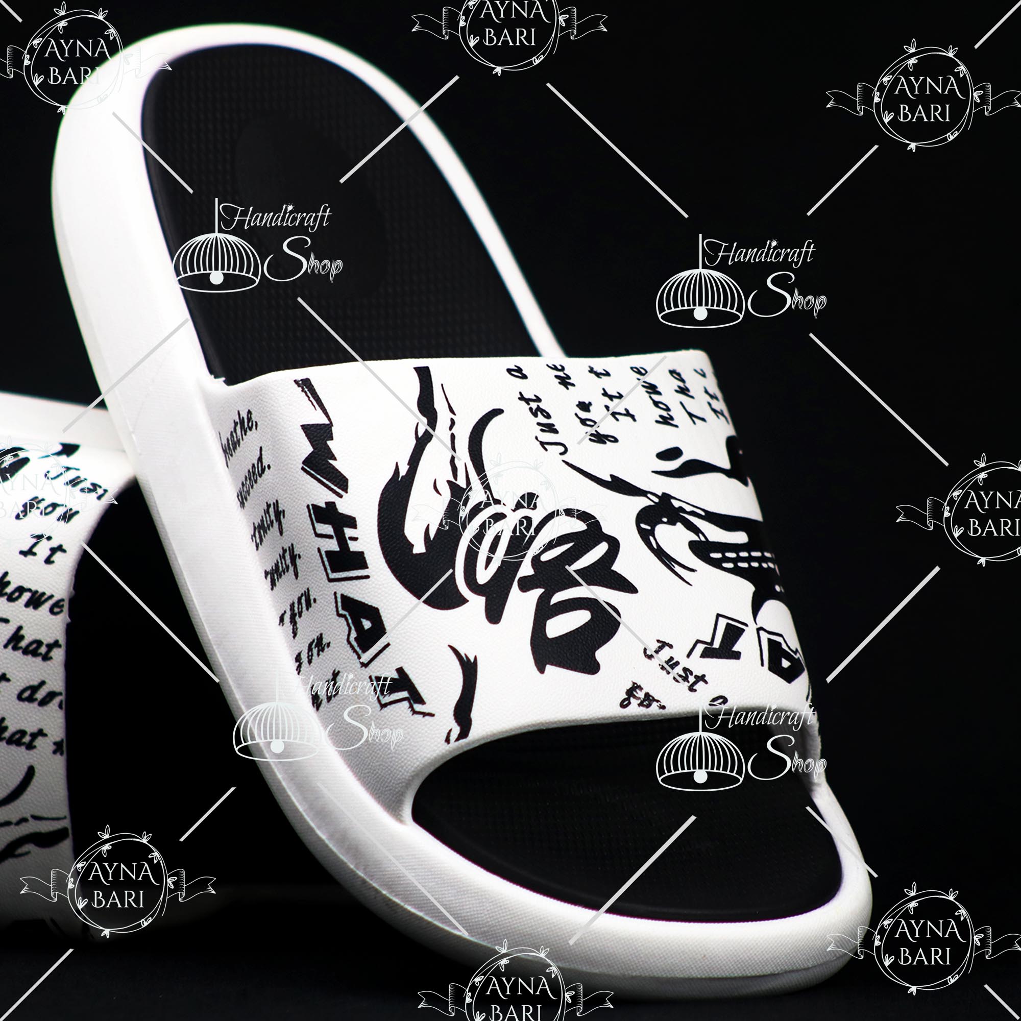 Picture of New Collection Slides | Slides Slipper Super Soft | Screen Paint | Slides for Boys and Girls | Shoe for Man | Slides for Man